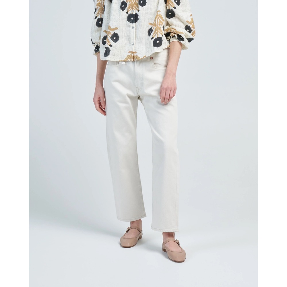 R13 Boyfriend Jean Ecru Bedford Cord Cream 25 Japanese Fabric Minimalist Luxury